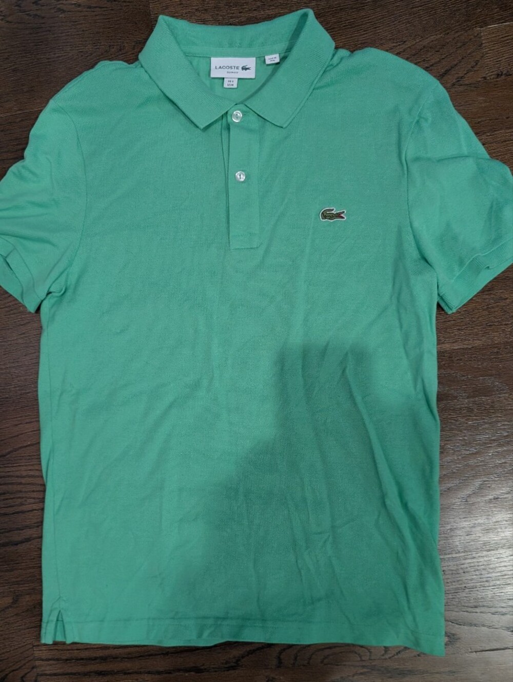 Lacoste Men's Mint Green Classic Piqué Polo Medium Slim Fit